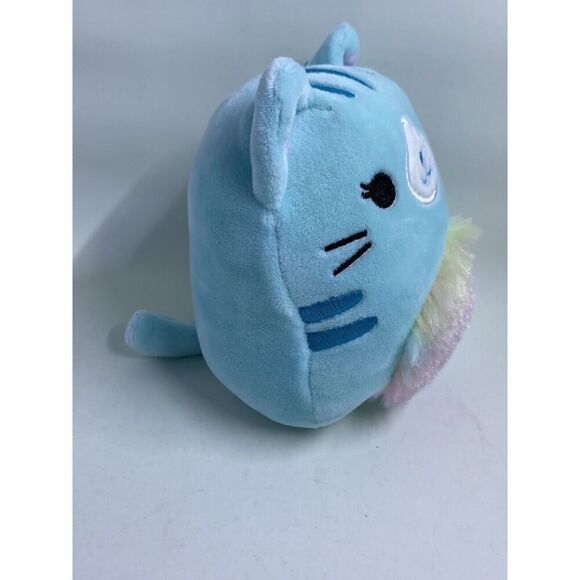 squishmallow 5” Corinna The Cat Kellytoy Plush Squishy Easter Basket Blue - Picture 6 of 8